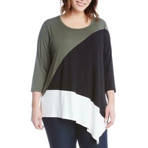 Karen Kane color block Pullover Top